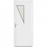 Porte pvc contemporain blanc